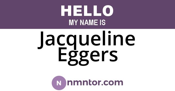 Jacqueline Eggers