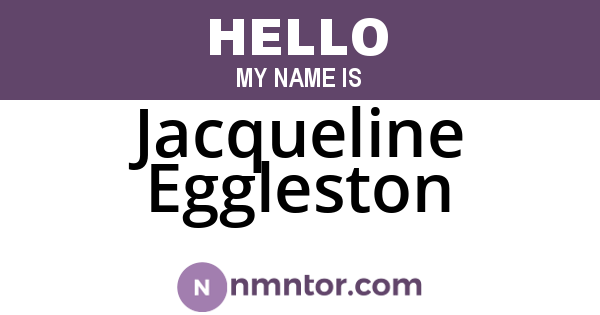 Jacqueline Eggleston