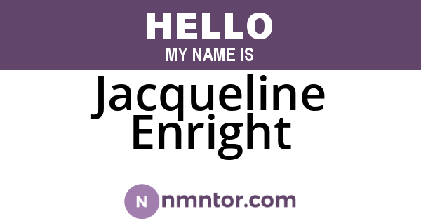 Jacqueline Enright