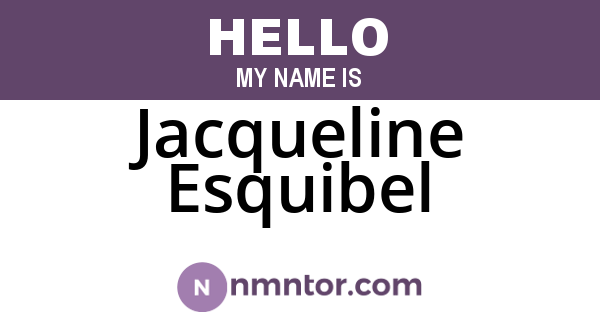 Jacqueline Esquibel