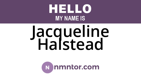 Jacqueline Halstead