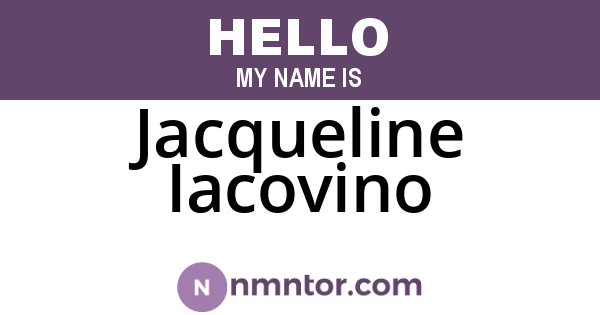 Jacqueline Iacovino