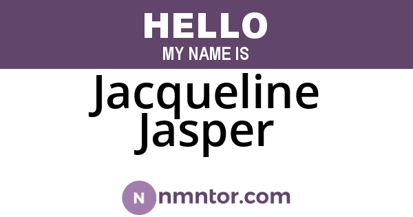 Jacqueline Jasper