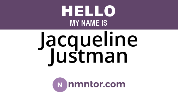 Jacqueline Justman