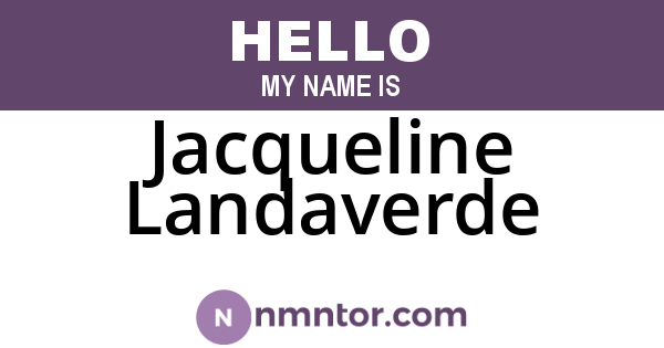 Jacqueline Landaverde