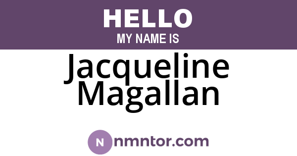 Jacqueline Magallan