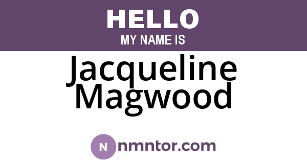 Jacqueline Magwood