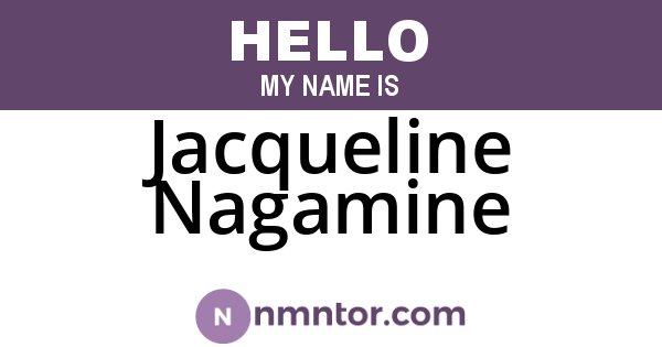Jacqueline Nagamine