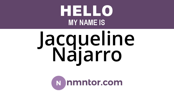 Jacqueline Najarro