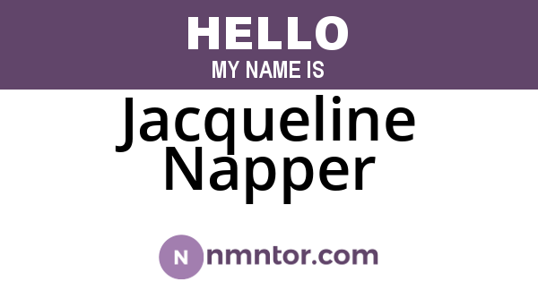 Jacqueline Napper
