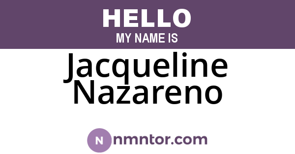 Jacqueline Nazareno