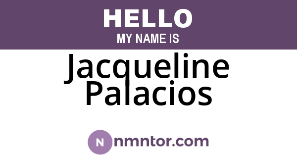 Jacqueline Palacios