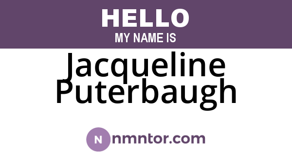 Jacqueline Puterbaugh