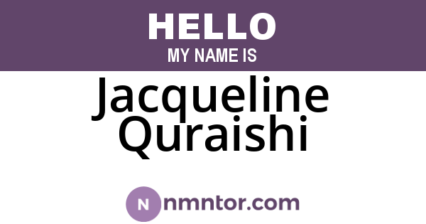 Jacqueline Quraishi