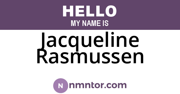 Jacqueline Rasmussen