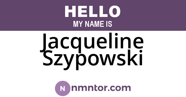 Jacqueline Szypowski