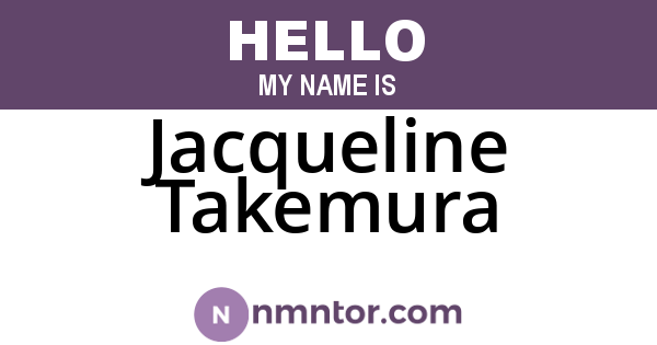 Jacqueline Takemura