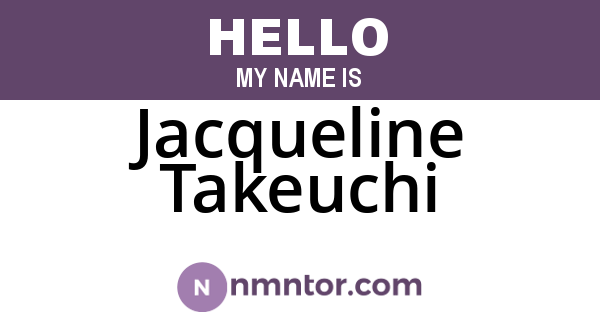 Jacqueline Takeuchi