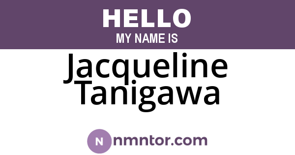 Jacqueline Tanigawa
