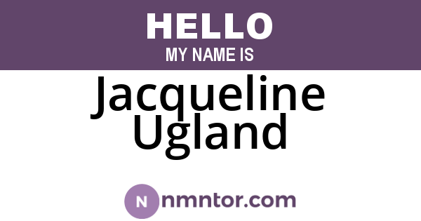 Jacqueline Ugland