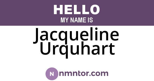 Jacqueline Urquhart