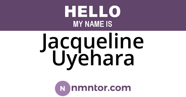 Jacqueline Uyehara