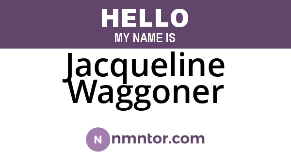 Jacqueline Waggoner