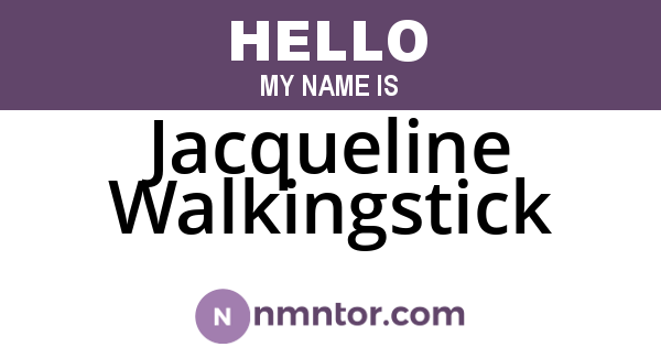 Jacqueline Walkingstick