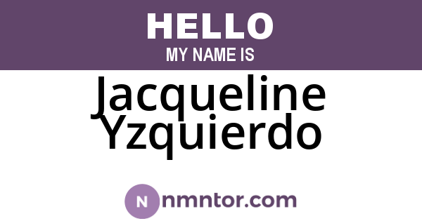 Jacqueline Yzquierdo