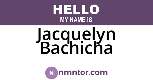 Jacquelyn Bachicha