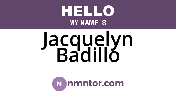 Jacquelyn Badillo