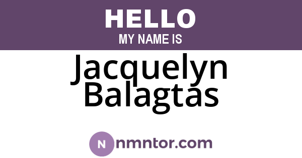 Jacquelyn Balagtas