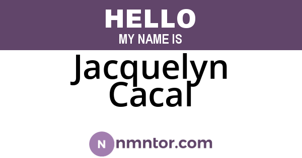Jacquelyn Cacal