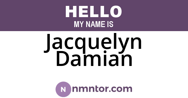 Jacquelyn Damian