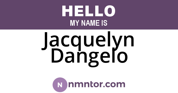 Jacquelyn Dangelo