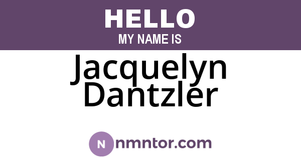 Jacquelyn Dantzler