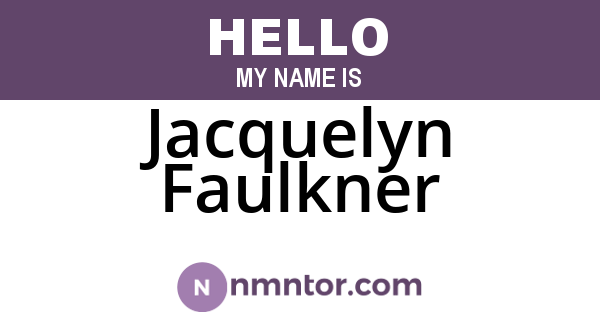 Jacquelyn Faulkner