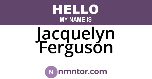 Jacquelyn Ferguson