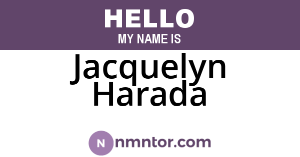 Jacquelyn Harada