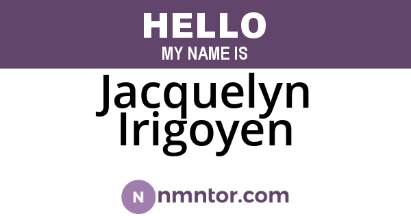 Jacquelyn Irigoyen