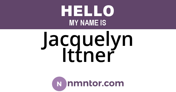 Jacquelyn Ittner