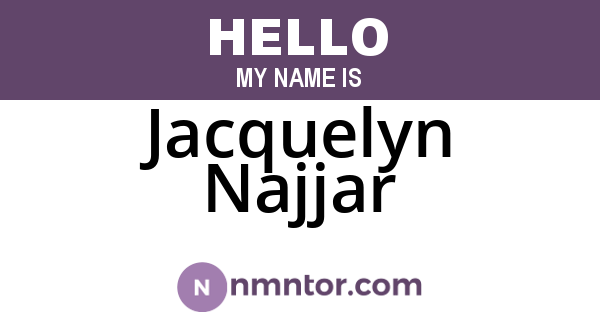 Jacquelyn Najjar