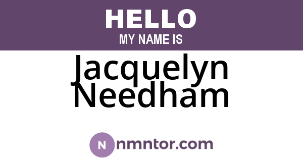 Jacquelyn Needham