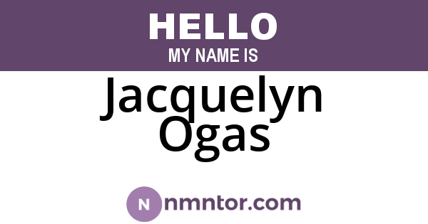 Jacquelyn Ogas