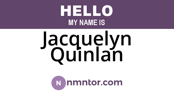 Jacquelyn Quinlan