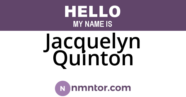 Jacquelyn Quinton