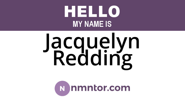 Jacquelyn Redding
