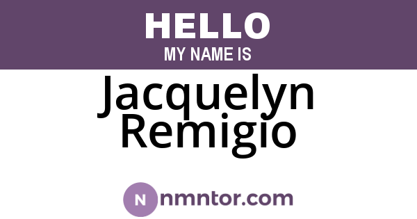 Jacquelyn Remigio