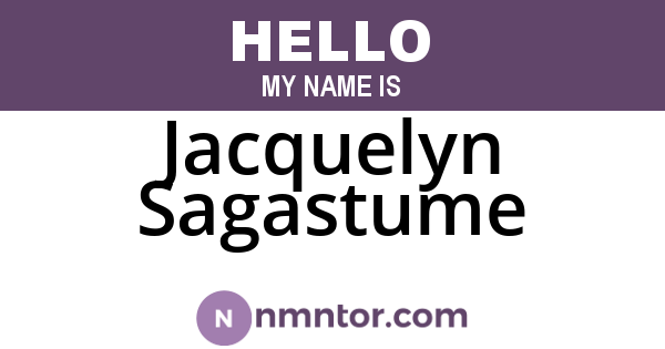 Jacquelyn Sagastume