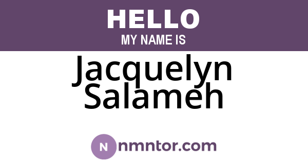 Jacquelyn Salameh